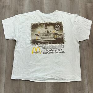 Travis Scott x McDonald's Cactus Jack Vintage Action Tee T Shirt Size XXL 2XL B4